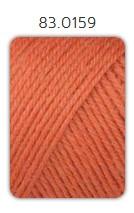 LANG YARNS Jawoll UNI 50g, č. 83.0159, 4-nitka, oranžová