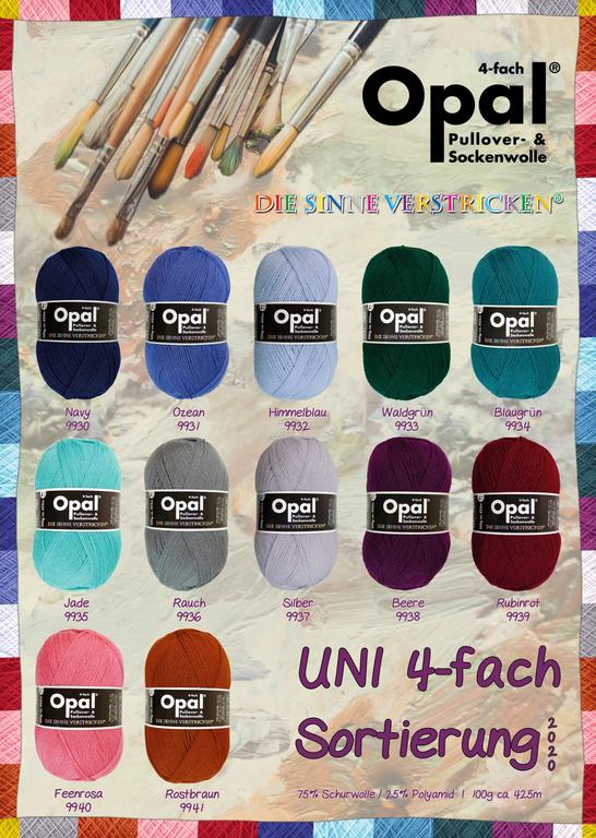 Opal UNI 6-nitka ponožková příze č. 5303 Anthrazit melange - antracitová
