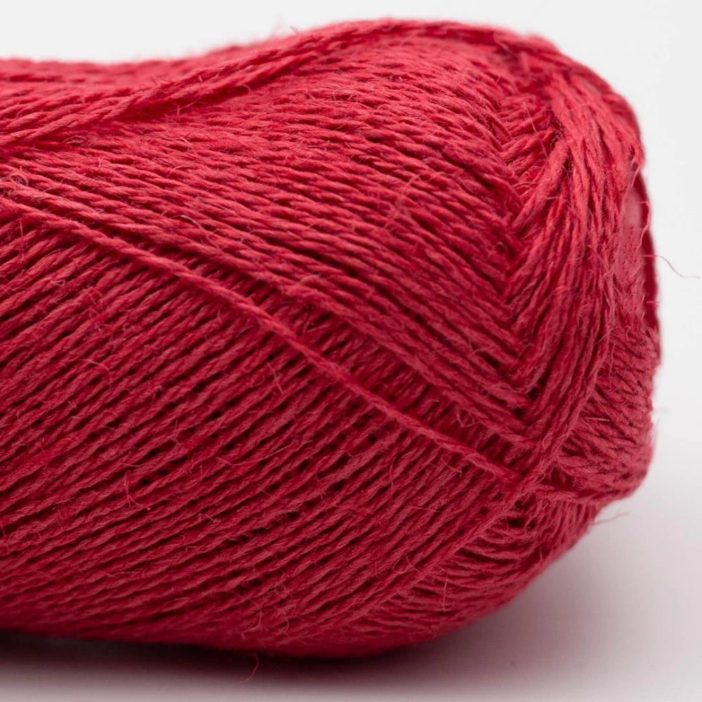 BC GARN LINO 100% len, 50g / 150m, barva č. 39 cardinal red (červená)