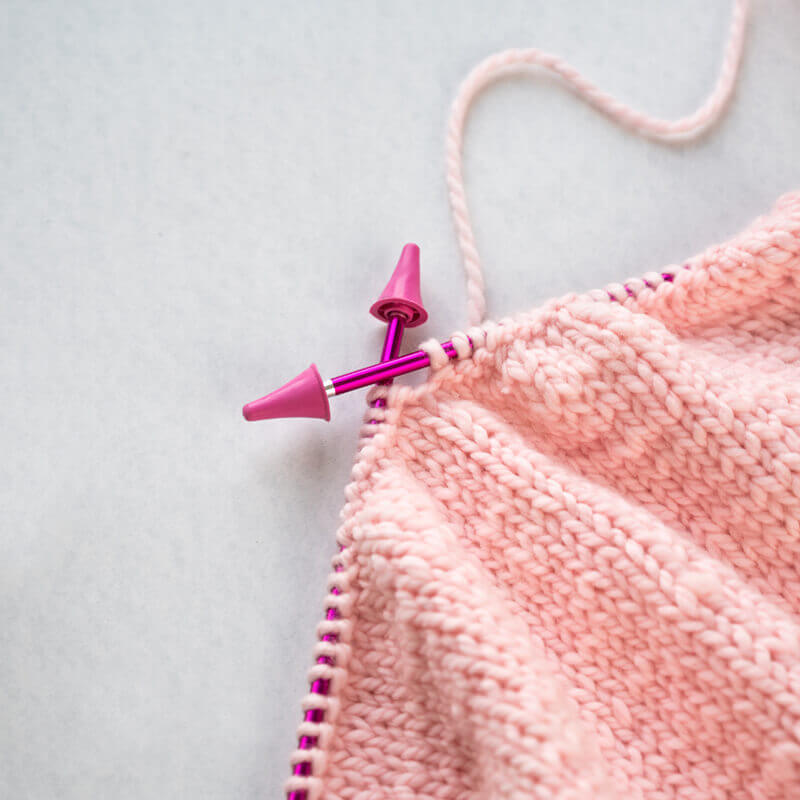 Koncovky na jehlice zn. KnitPro, velké