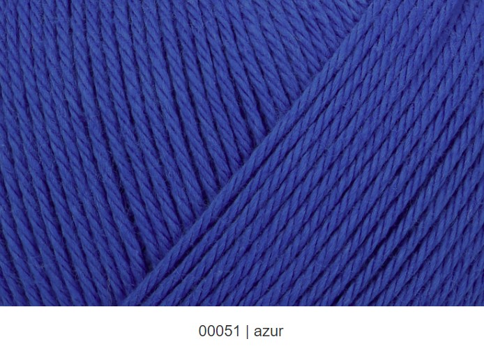 Schachenmayr Pyramid Cotton 50gr., 175m, barva č. 00051 modrá (azur)