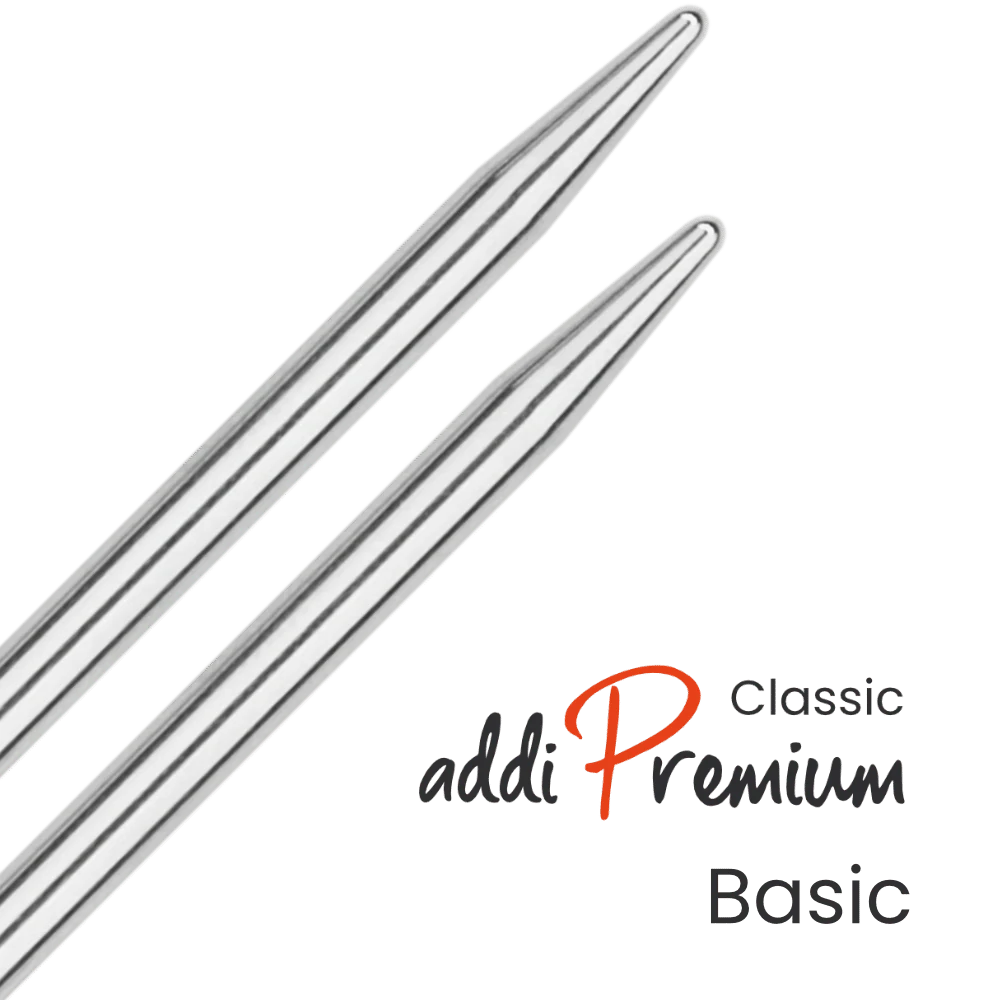 ADDI Premium classic pevné kruhové jehlice vel. 3,25mm/120cm, zlaté lanko, 105-7