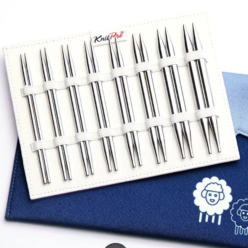 Sada kovových výměnných šroubovacích jehlic KnitPro Nova Metal Deluxe set, délka jehlic 13cm