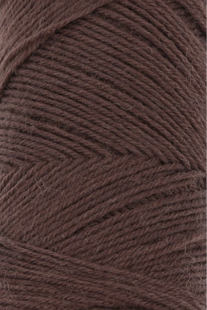LANG YARNS Jawoll UNI 50g, č. 83.0168, 4-nitka, tm. hnědá