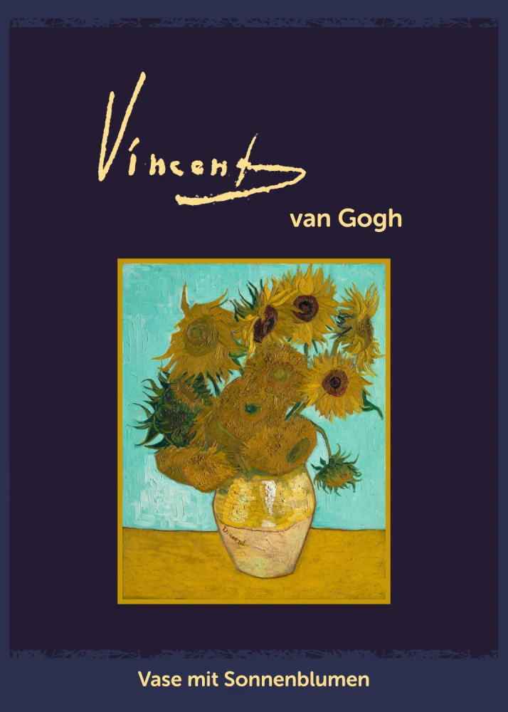 Opal Vincent van Gogh, ponožková příze 4-nitka č. 5432 Vase mit Sonnenblumen