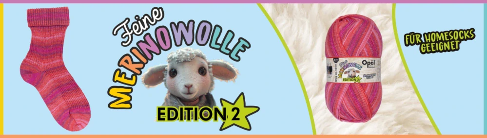 Opal Feine Merinowolle - Edition 2, ponožková příze s merino vlnou, 100g, 425m, barva č. 11634 warm