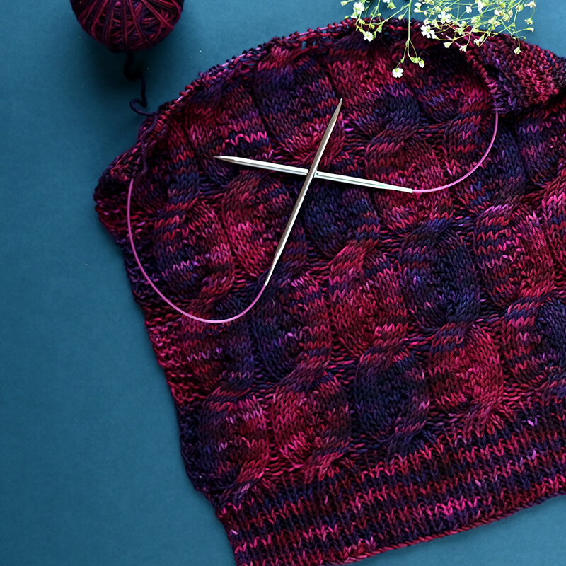 Pevné kruhové jehlice KnitPro Nova Metal vel. 3,5mm/100cm