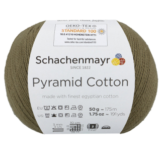 Schachenmayr Pyramid Cotton 50gr., 175m, barva č. 00070 khaki