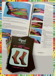 Návod LET'S SWING - SOCKS (brožura) na pletení ponožek od Opalu (by HEIDRUN LIEGMANN) - v anglickém jazyce