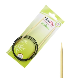 Pevné kruhové jehlice KnitPro Bamboo vel. 3,75mm / 100cm